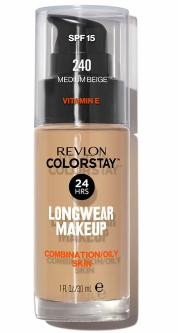 Revlon Colorstay Liquid Foundation Makeup per pelle mista/o grassa SPF 15 Copertura medio-completa con finitura opaca 30ml 250 Fresh Beige